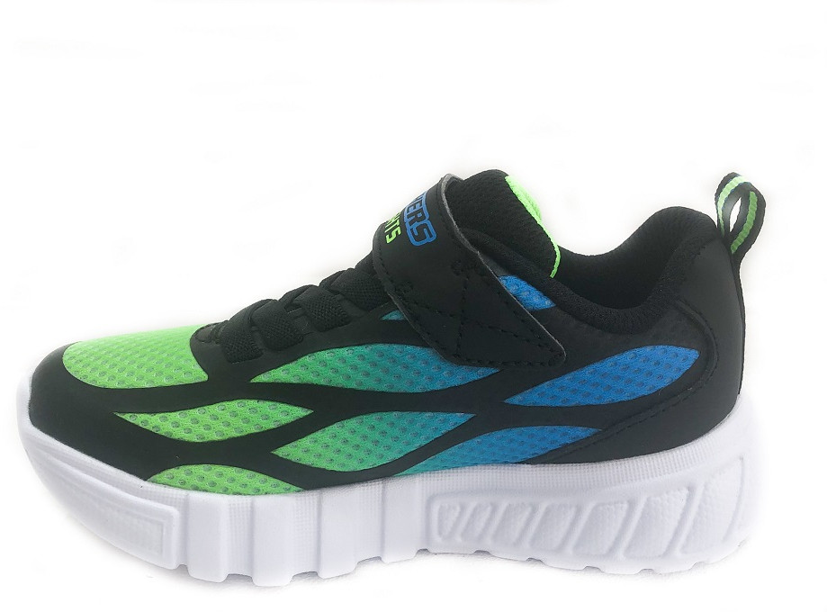 Skechers Flex-Glow Dezlo Black/Lime - Happy Feet BoutiqueHappy Feet ...